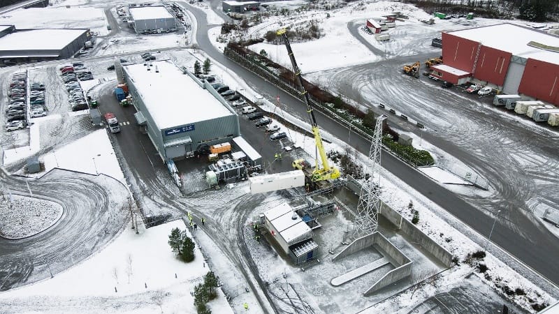 Aerial photo of the Stord-1 site